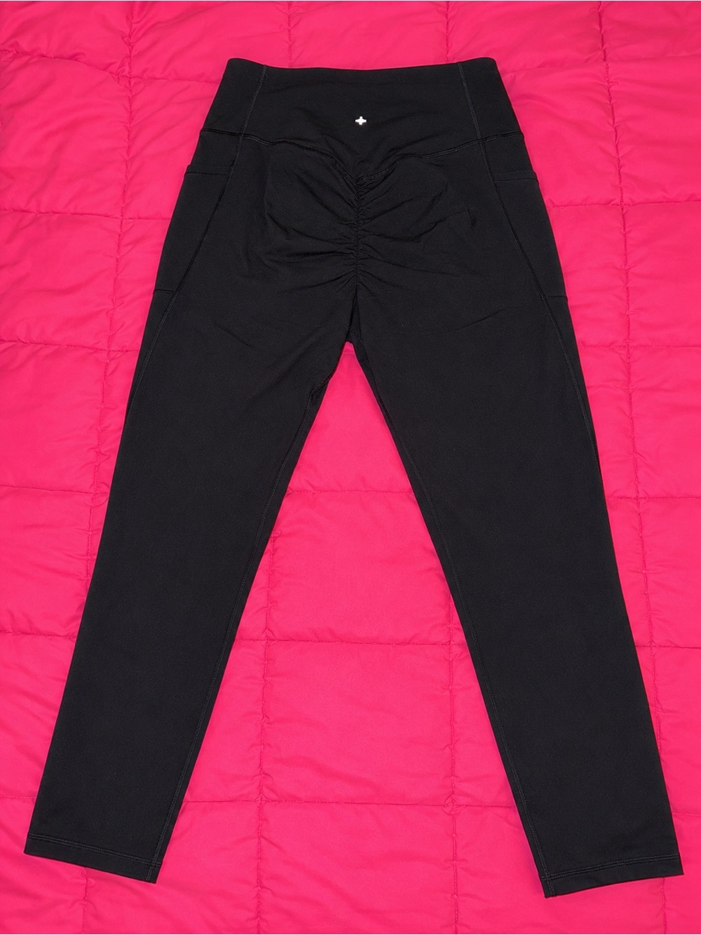 Halara butt lifting tummy control sculpting shaping black leggings